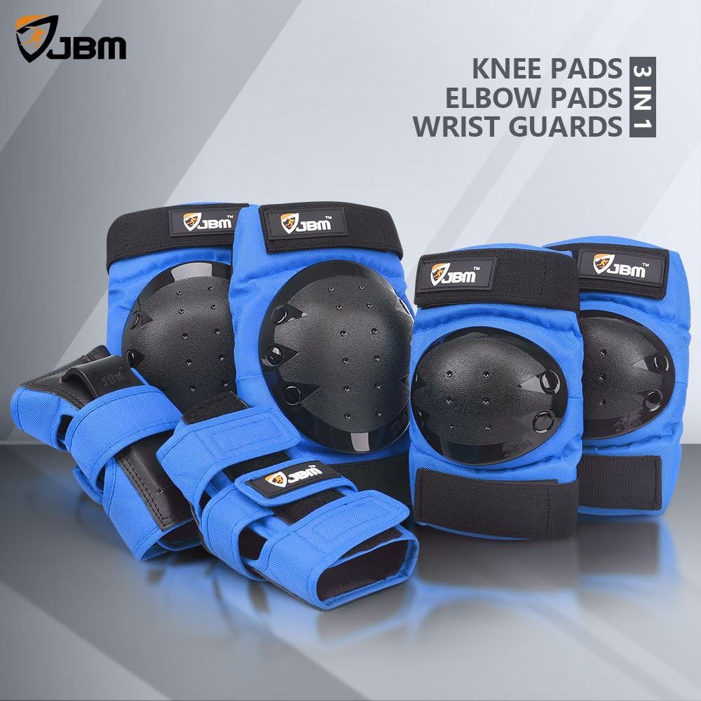 Adult & Kids Knee Pads Elbow Pads and Wrist Guards for Inline Skating, Roller Skating, Skateboarding, Scootering
