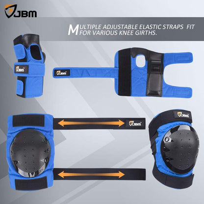 Adult & Kids Knee Pads Elbow Pads and Wrist Guards for Inline Skating, Roller Skating, Skateboarding, Scootering