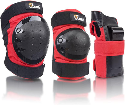 Adult & Kids Knee Pads Elbow Pads and Wrist Guards for Inline Skating, Roller Skating, Skateboarding, Scootering