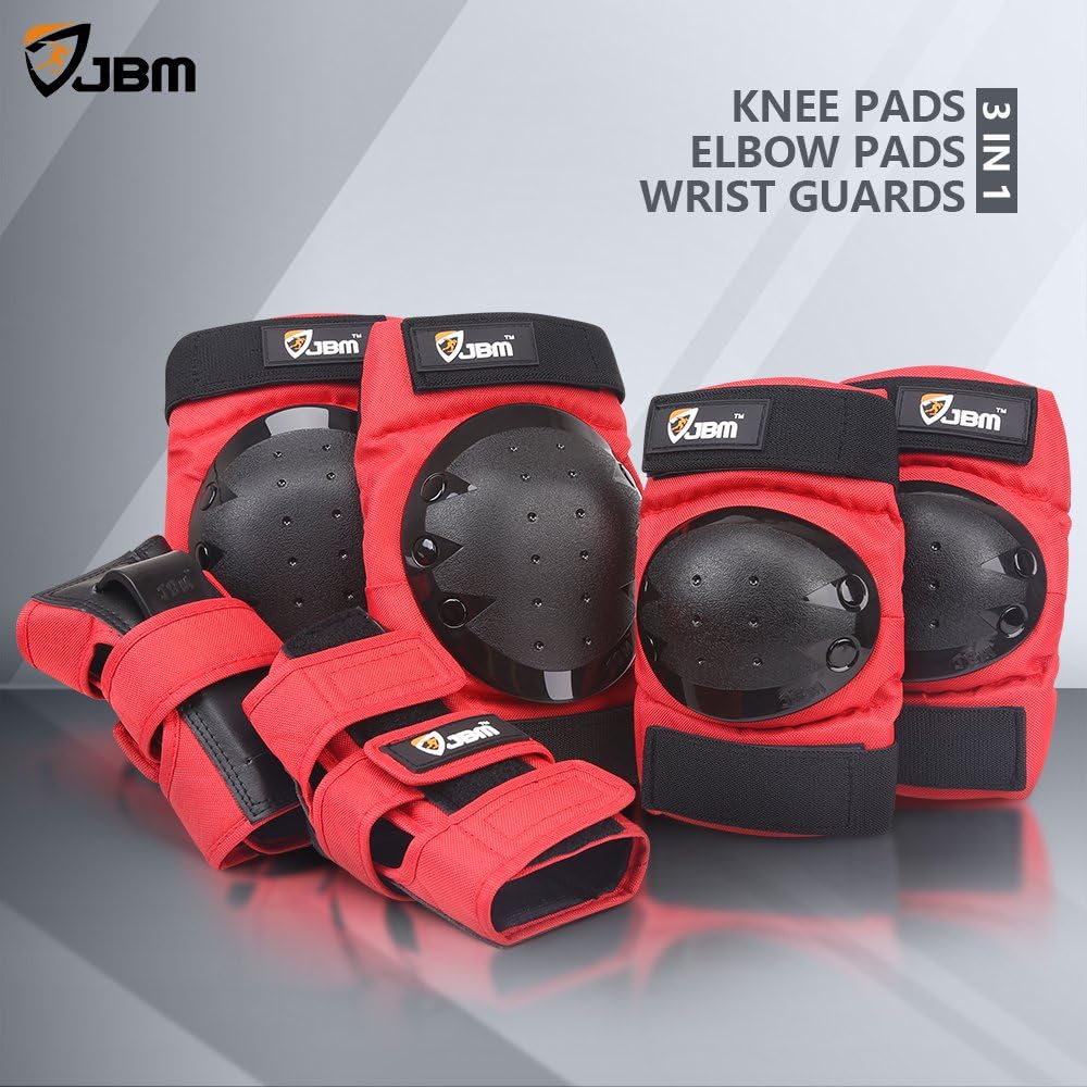 Adult & Kids Knee Pads Elbow Pads and Wrist Guards for Inline Skating, Roller Skating, Skateboarding, Scootering