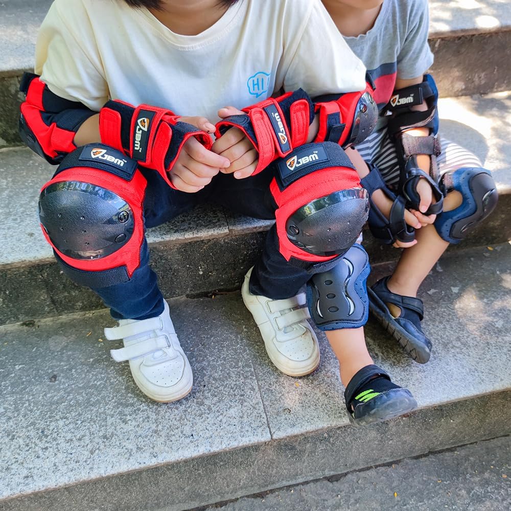Adult & Kids Knee Pads Elbow Pads and Wrist Guards for Inline Skating, Roller Skating, Skateboarding, Scootering
