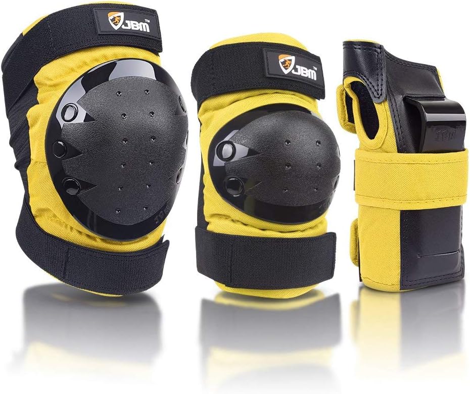 Adult & Kids Knee Pads Elbow Pads and Wrist Guards for Inline Skating, Roller Skating, Skateboarding, Scootering