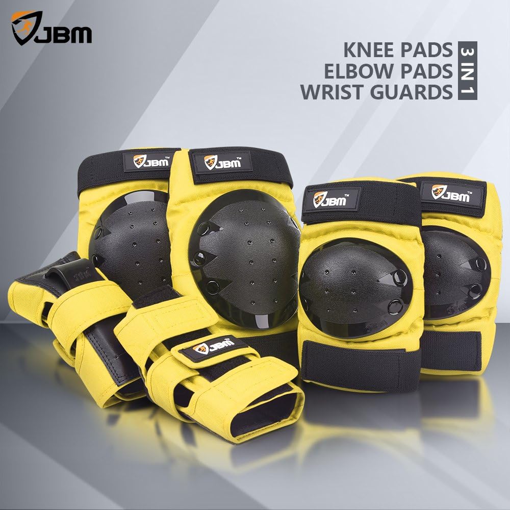 Adult & Kids Knee Pads Elbow Pads and Wrist Guards for Inline Skating, Roller Skating, Skateboarding, Scootering
