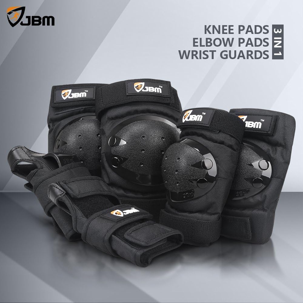 Adult & Kids Knee Pads Elbow Pads and Wrist Guards for Inline Skating, Roller Skating, Skateboarding, Scootering