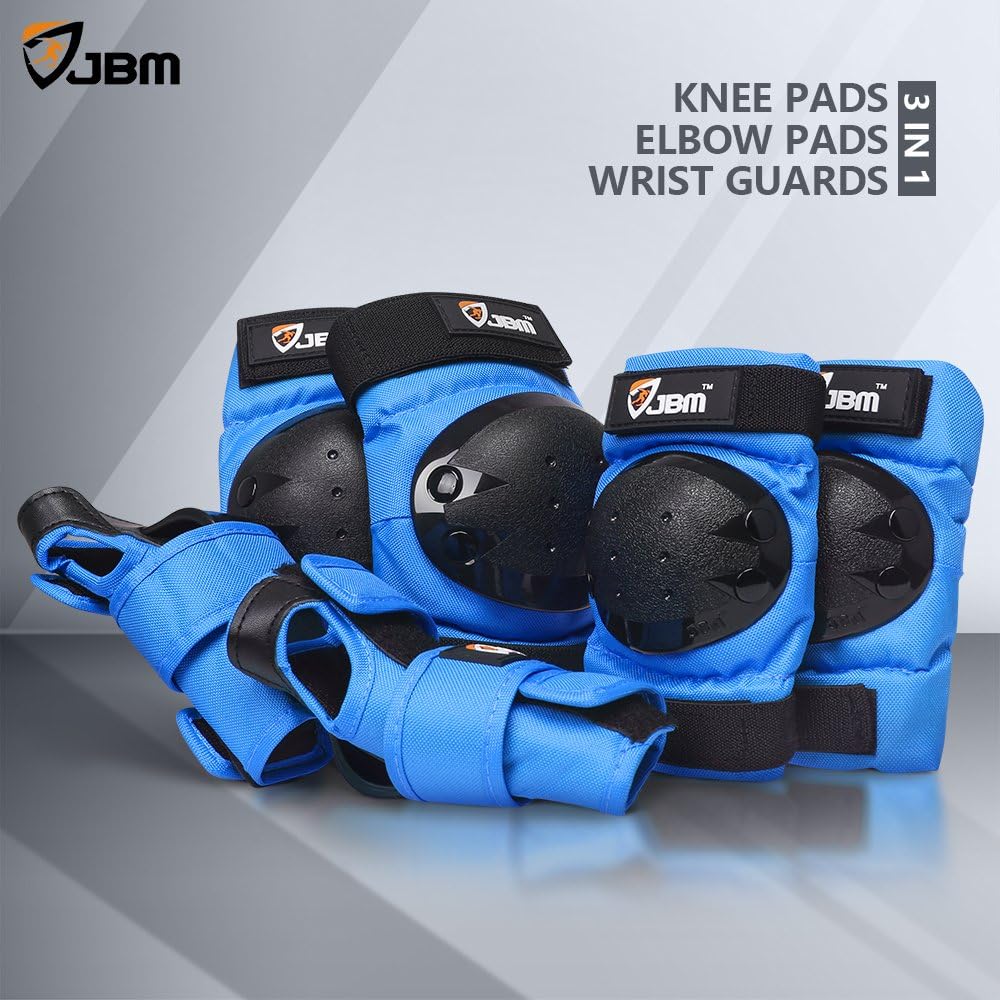 Adult & Kids Knee Pads Elbow Pads and Wrist Guards for Inline Skating, Roller Skating, Skateboarding, Scootering