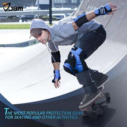 Adult & Kids Knee Pads Elbow Pads and Wrist Guards for Inline Skating, Roller Skating, Skateboarding, Scootering