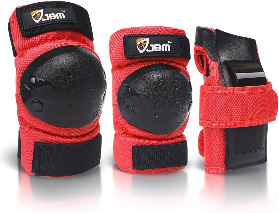 Adult & Kids Knee Pads Elbow Pads and Wrist Guards for Inline Skating, Roller Skating, Skateboarding, Scootering