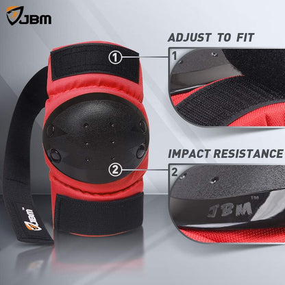 Adult & Kids Knee Pads Elbow Pads and Wrist Guards for Inline Skating, Roller Skating, Skateboarding, Scootering