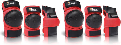 Adult & Kids Knee Pads Elbow Pads and Wrist Guards for Inline Skating, Roller Skating, Skateboarding, Scootering