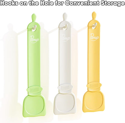 Cat Strip Feeder - 3 Colors Cat Stripe Squeeze Spoon, Treat Feeding Wet Spoons, Cat Food Treat Spoon Dispenser for Pet, White, Green, Yellow