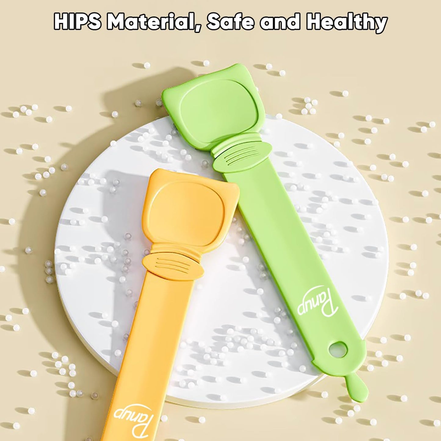 Cat Strip Feeder - 3 Colors Cat Stripe Squeeze Spoon, Treat Feeding Wet Spoons, Cat Food Treat Spoon Dispenser for Pet, White, Green, Yellow