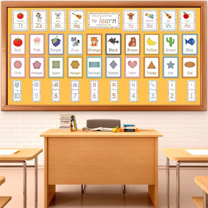 Golden Sun Yellow Bulletin Board Paper Roll Yellow Bulletin Board Background Paper Back to School Classroom Decor Poster for Art Craft DIY Projects Home Office Classroom Party Supplies 17.7in x 20ft