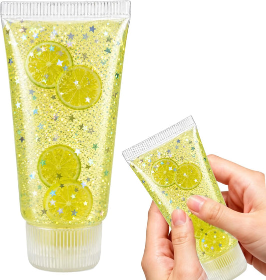 Toothpaste Squishy Toy, Slow Rising Squeeze Stress Relief Fidget(Yellow)