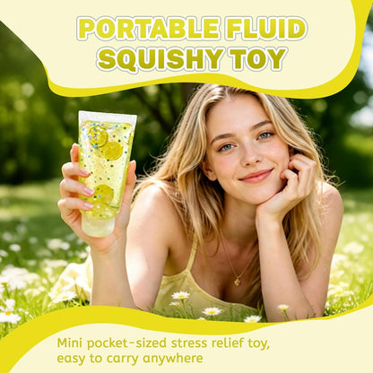 Toothpaste Squishy Toy, Slow Rising Squeeze Stress Relief Fidget(Yellow)