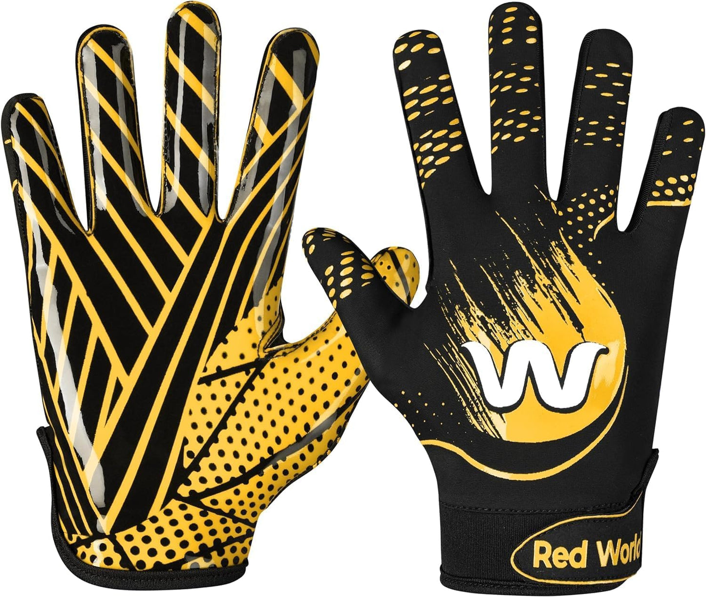 Football Gloves for Youth and Adult, Sticky Receiver Gloves for Boys and Men, Enhanced Performance for Youth and Adult Football Game.