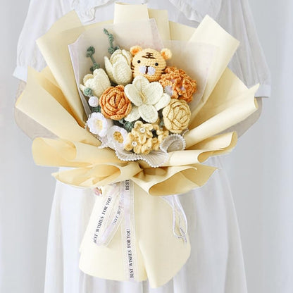 20 Sheets Flower Wrapping Paper - 22.4 x 22.4 inch Pure Cream Yellow Color Water-Resistant Floral Bouquet Wrapping Paper, Florist Supplies Packaging for Fall Wedding Birthday Gift DIY
