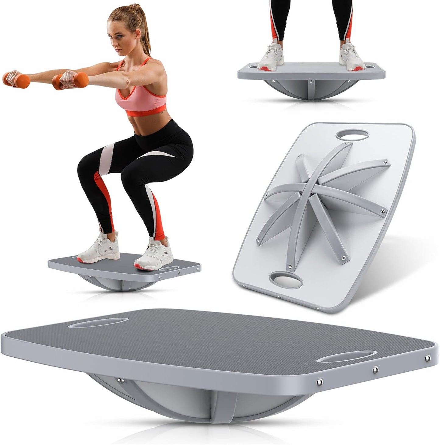 Advanced Wood Balance Board, Table Balance Board, Office Swing Board, for Physical Therapy, Fast Fitness Training and Outdoor Sports Balance Training Device