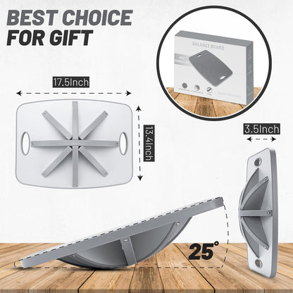 Advanced Wood Balance Board, Table Balance Board, Office Swing Board, for Physical Therapy, Fast Fitness Training and Outdoor Sports Balance Training Device