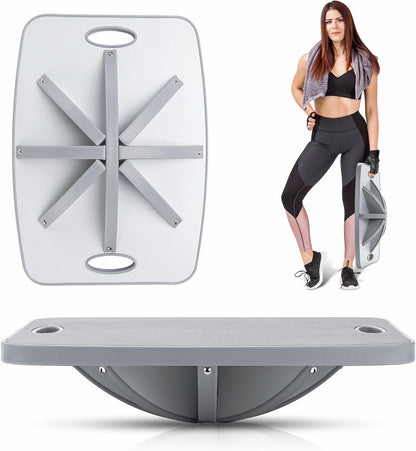 Advanced Wood Balance Board, Table Balance Board, Office Swing Board, for Physical Therapy, Fast Fitness Training and Outdoor Sports Balance Training Device