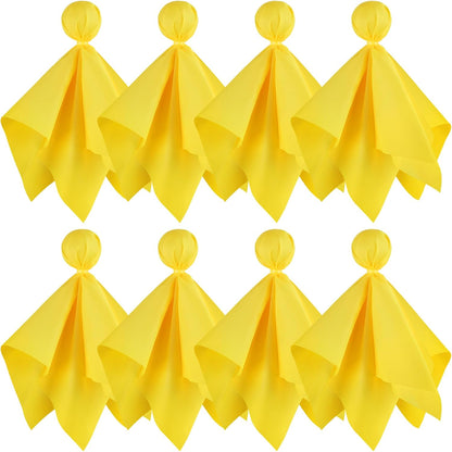 Football Penalty Flags, 8-Pack Yellow Referee Flags for Games and Parties | Yellow Football Penalty Flags, 8-Piece Referee Set for Football Games, Fan Events, Sports Parties and Game Day Activities