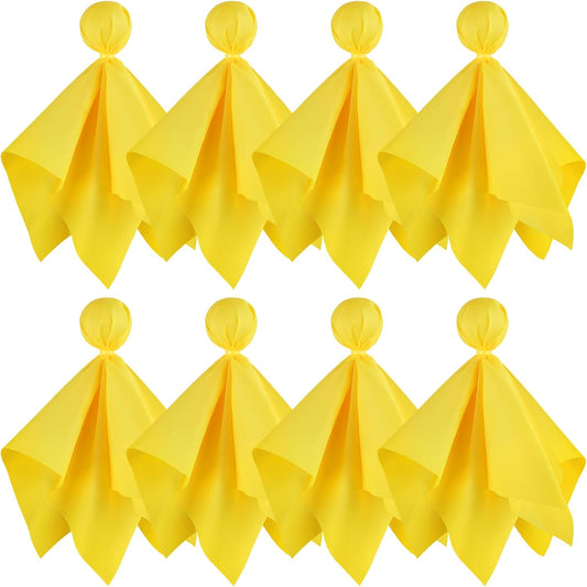 Football Penalty Flags, 8-Pack Yellow Referee Flags for Games and Parties | Yellow Football Penalty Flags, 8-Piece Referee Set for Football Games, Fan Events, Sports Parties and Game Day Activities