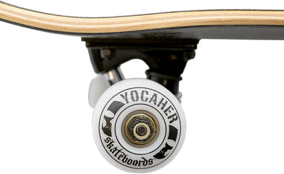 Pro Skateboards Blank, Checker, Camo Professional Complete Skateboard 7.75" w/ 7Ply Maple Deck, Aluminum Alloy Truck, ABEC-9 Bearing, 54mm Skateboard Wheels, Concave Cruiser Trick Skateboard