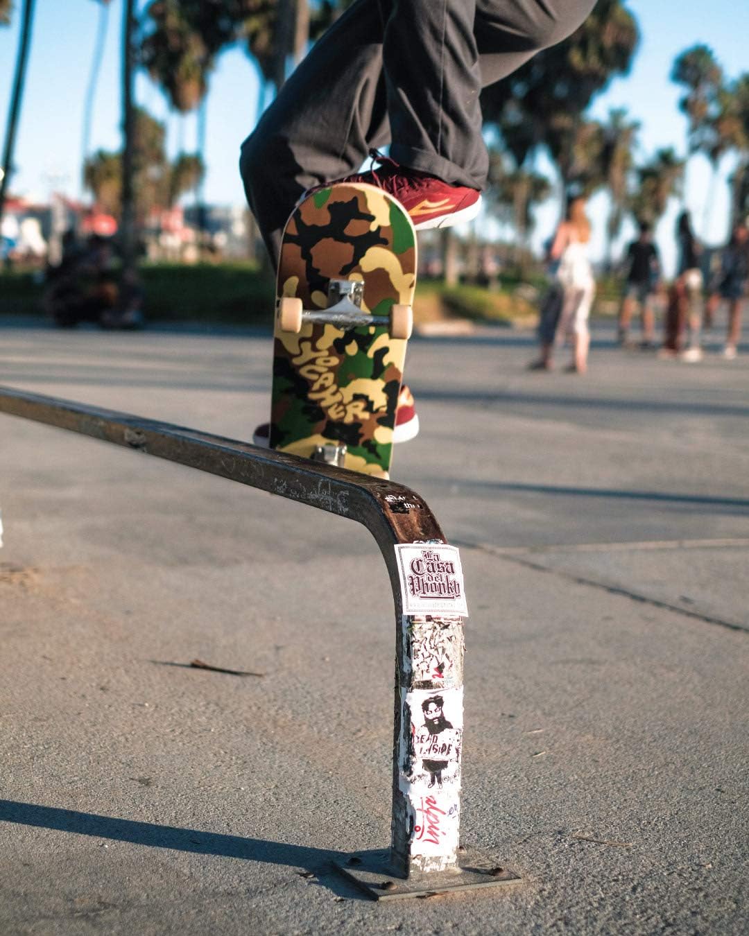 Pro Skateboards Blank, Checker, Camo Professional Complete Skateboard 7.75" w/ 7Ply Maple Deck, Aluminum Alloy Truck, ABEC-9 Bearing, 54mm Skateboard Wheels, Concave Cruiser Trick Skateboard