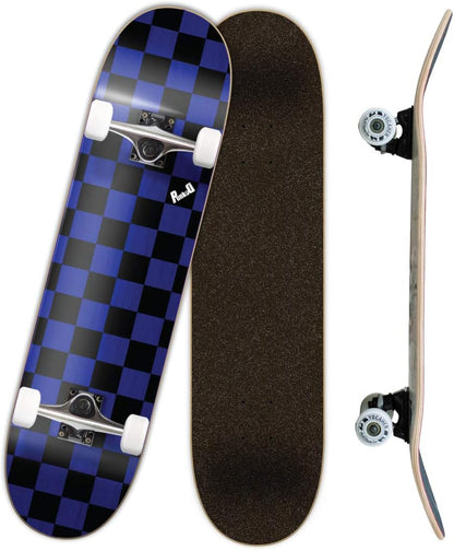 Pro Skateboards Blank, Checker, Camo Professional Complete Skateboard 7.75" w/ 7Ply Maple Deck, Aluminum Alloy Truck, ABEC-9 Bearing, 54mm Skateboard Wheels, Concave Cruiser Trick Skateboard