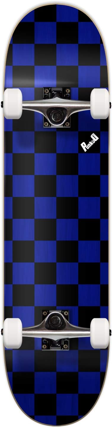Pro Skateboards Blank, Checker, Camo Professional Complete Skateboard 7.75" w/ 7Ply Maple Deck, Aluminum Alloy Truck, ABEC-9 Bearing, 54mm Skateboard Wheels, Concave Cruiser Trick Skateboard