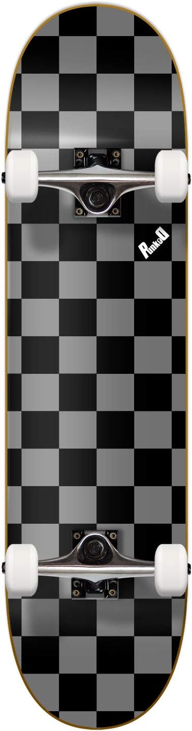 Pro Skateboards Blank, Checker, Camo Professional Complete Skateboard 7.75" w/ 7Ply Maple Deck, Aluminum Alloy Truck, ABEC-9 Bearing, 54mm Skateboard Wheels, Concave Cruiser Trick Skateboard