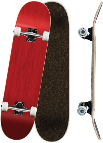 Pro Skateboards Blank, Checker, Camo Professional Complete Skateboard 7.75" w/ 7Ply Maple Deck, Aluminum Alloy Truck, ABEC-9 Bearing, 54mm Skateboard Wheels, Concave Cruiser Trick Skateboard