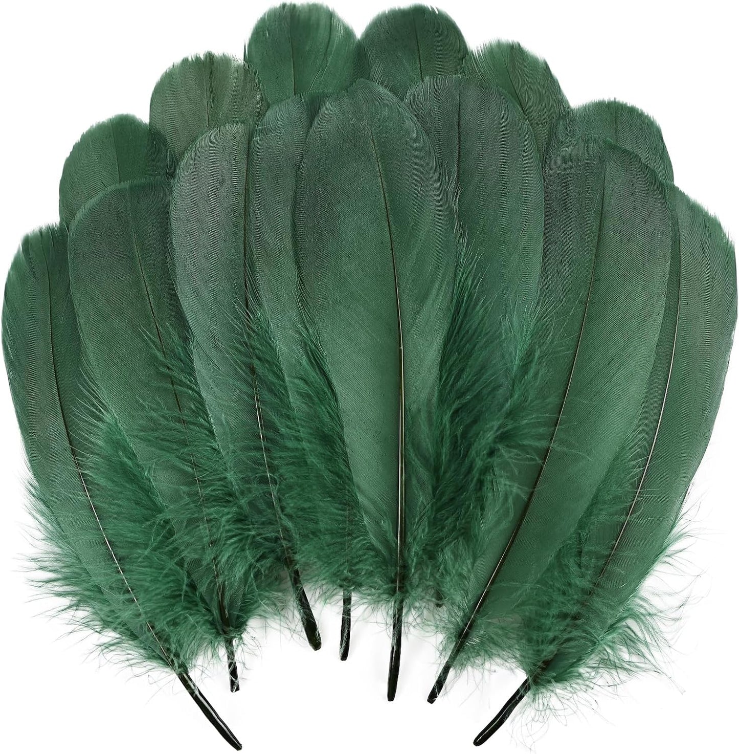 120pcs Yellow Goose Feathers Natural Bulk 6-8 inch 15-20cm for Crafts DIY Cosplay Wedding Party Halloween Decoration Goose Nagoire Feathers