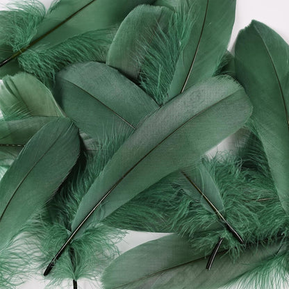 120pcs Yellow Goose Feathers Natural Bulk 6-8 inch 15-20cm for Crafts DIY Cosplay Wedding Party Halloween Decoration Goose Nagoire Feathers