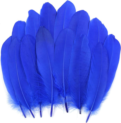 120pcs Yellow Goose Feathers Natural Bulk 6-8 inch 15-20cm for Crafts DIY Cosplay Wedding Party Halloween Decoration Goose Nagoire Feathers