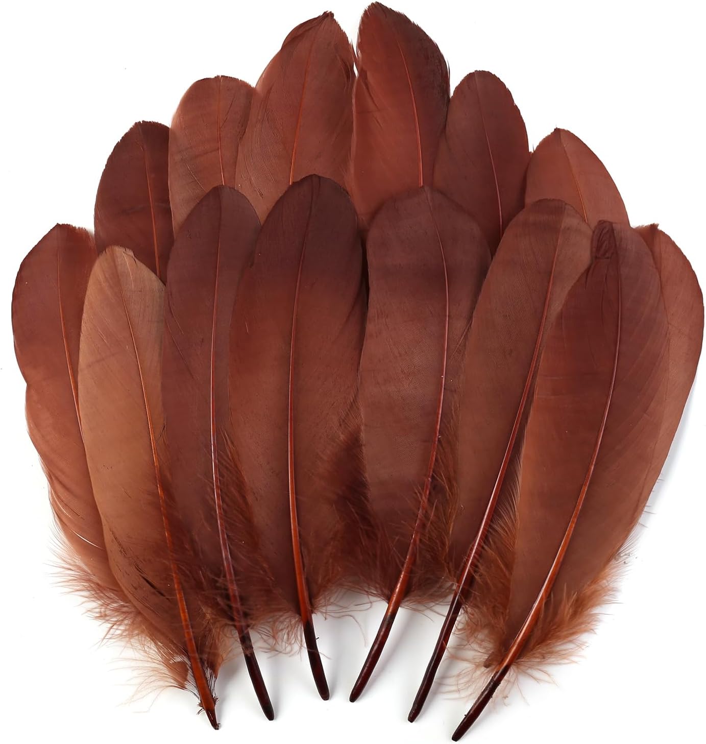 120pcs Yellow Goose Feathers Natural Bulk 6-8 inch 15-20cm for Crafts DIY Cosplay Wedding Party Halloween Decoration Goose Nagoire Feathers