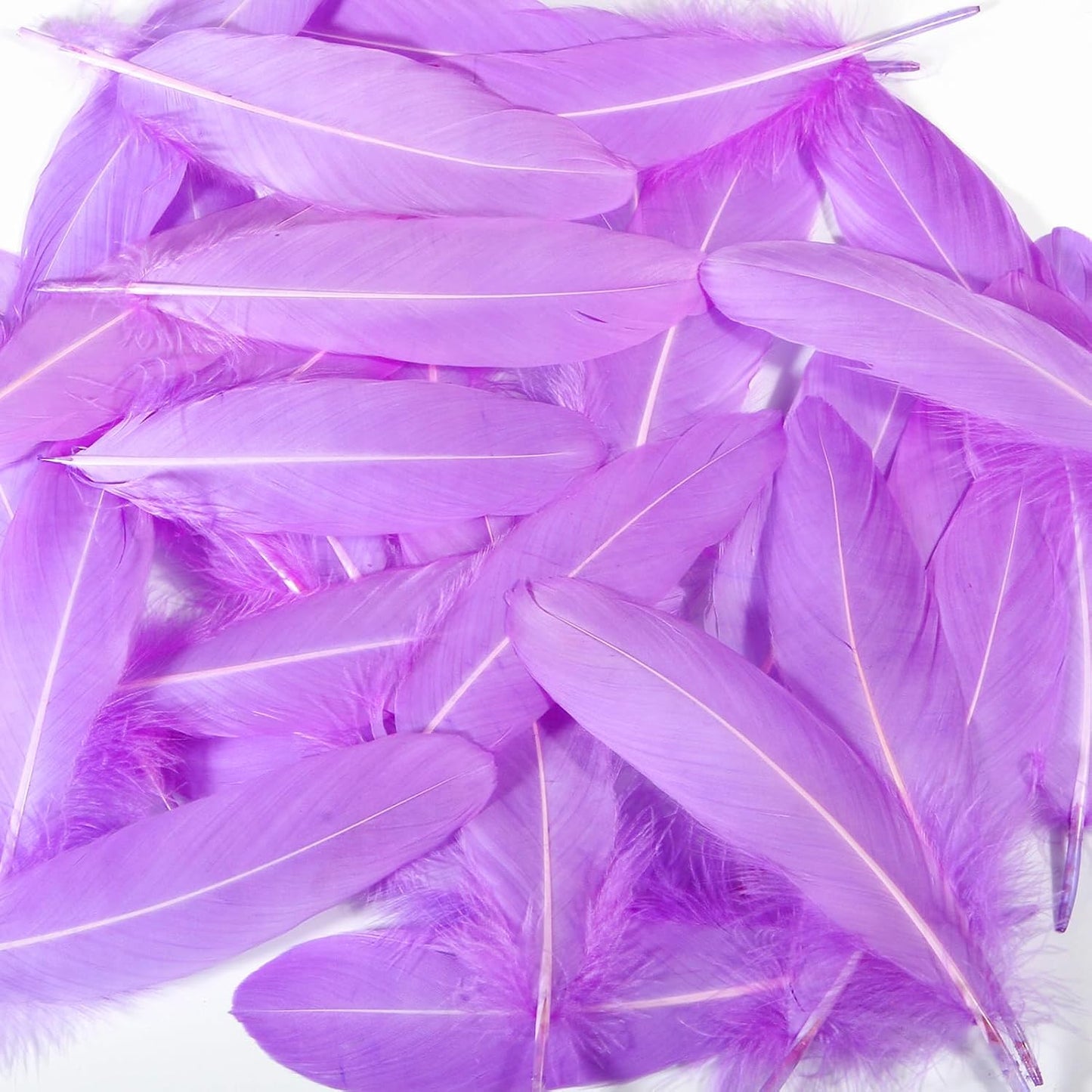 120pcs Yellow Goose Feathers Natural Bulk 6-8 inch 15-20cm for Crafts DIY Cosplay Wedding Party Halloween Decoration Goose Nagoire Feathers
