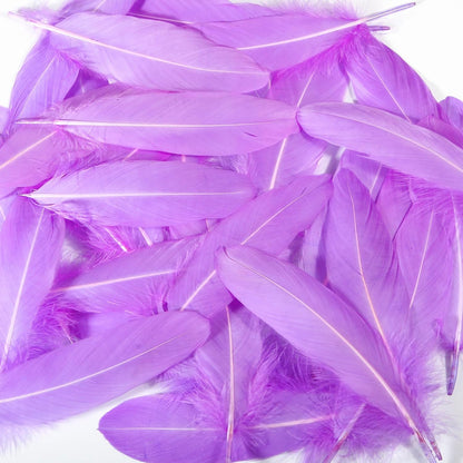 120pcs Yellow Goose Feathers Natural Bulk 6-8 inch 15-20cm for Crafts DIY Cosplay Wedding Party Halloween Decoration Goose Nagoire Feathers