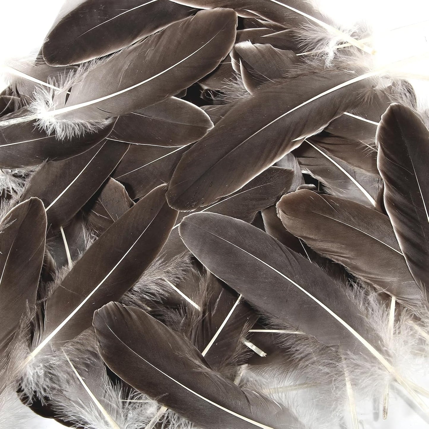 120pcs Yellow Goose Feathers Natural Bulk 6-8 inch 15-20cm for Crafts DIY Cosplay Wedding Party Halloween Decoration Goose Nagoire Feathers