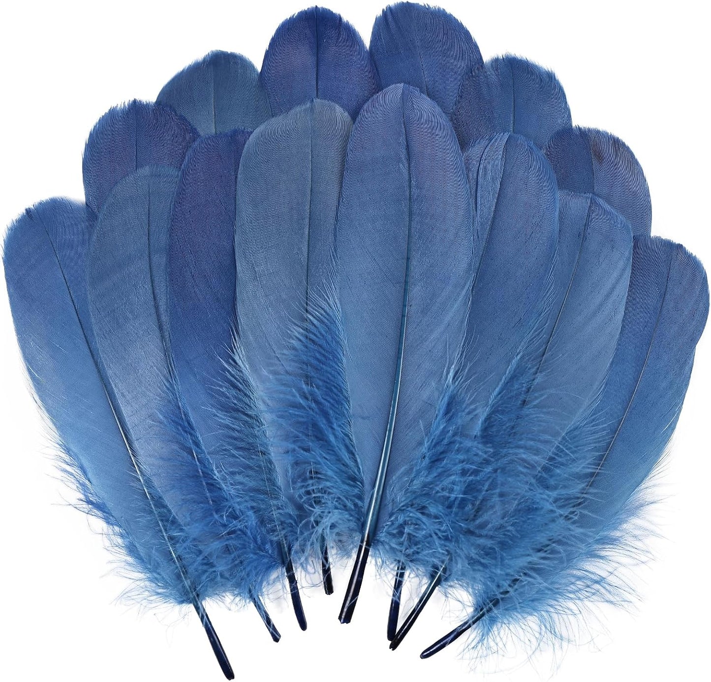 120pcs Yellow Goose Feathers Natural Bulk 6-8 inch 15-20cm for Crafts DIY Cosplay Wedding Party Halloween Decoration Goose Nagoire Feathers