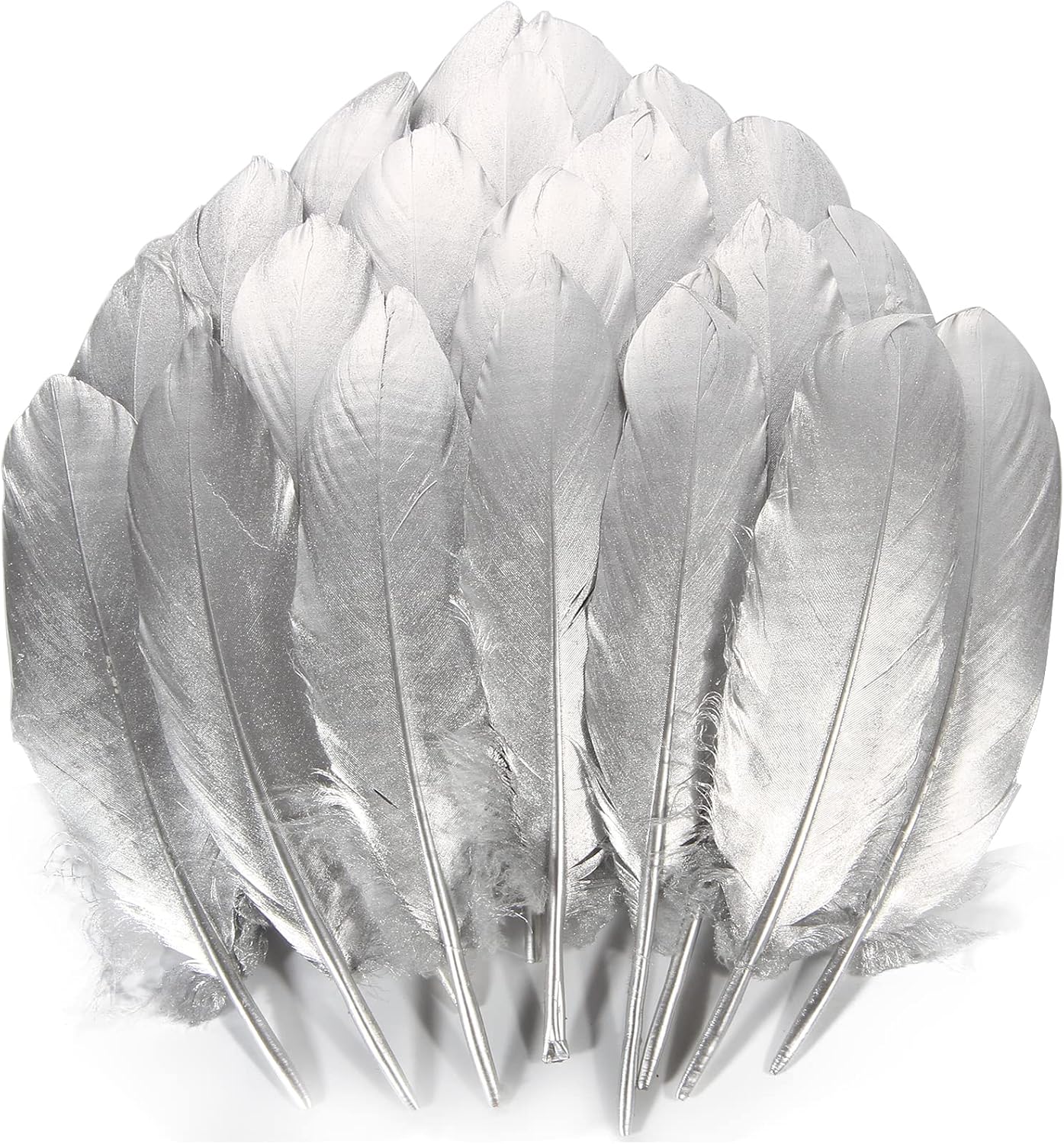 120pcs Yellow Goose Feathers Natural Bulk 6-8 inch 15-20cm for Crafts DIY Cosplay Wedding Party Halloween Decoration Goose Nagoire Feathers