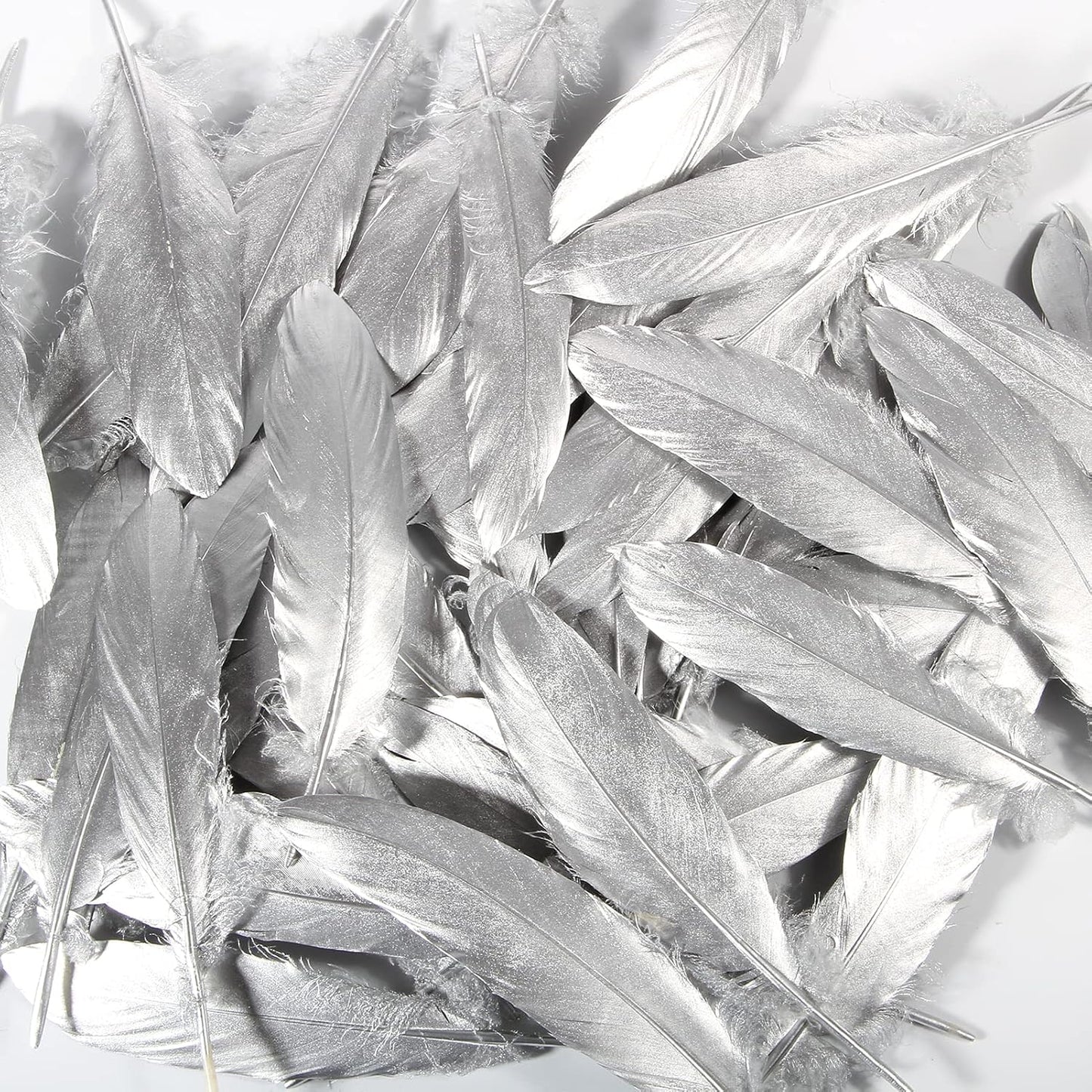 120pcs Yellow Goose Feathers Natural Bulk 6-8 inch 15-20cm for Crafts DIY Cosplay Wedding Party Halloween Decoration Goose Nagoire Feathers