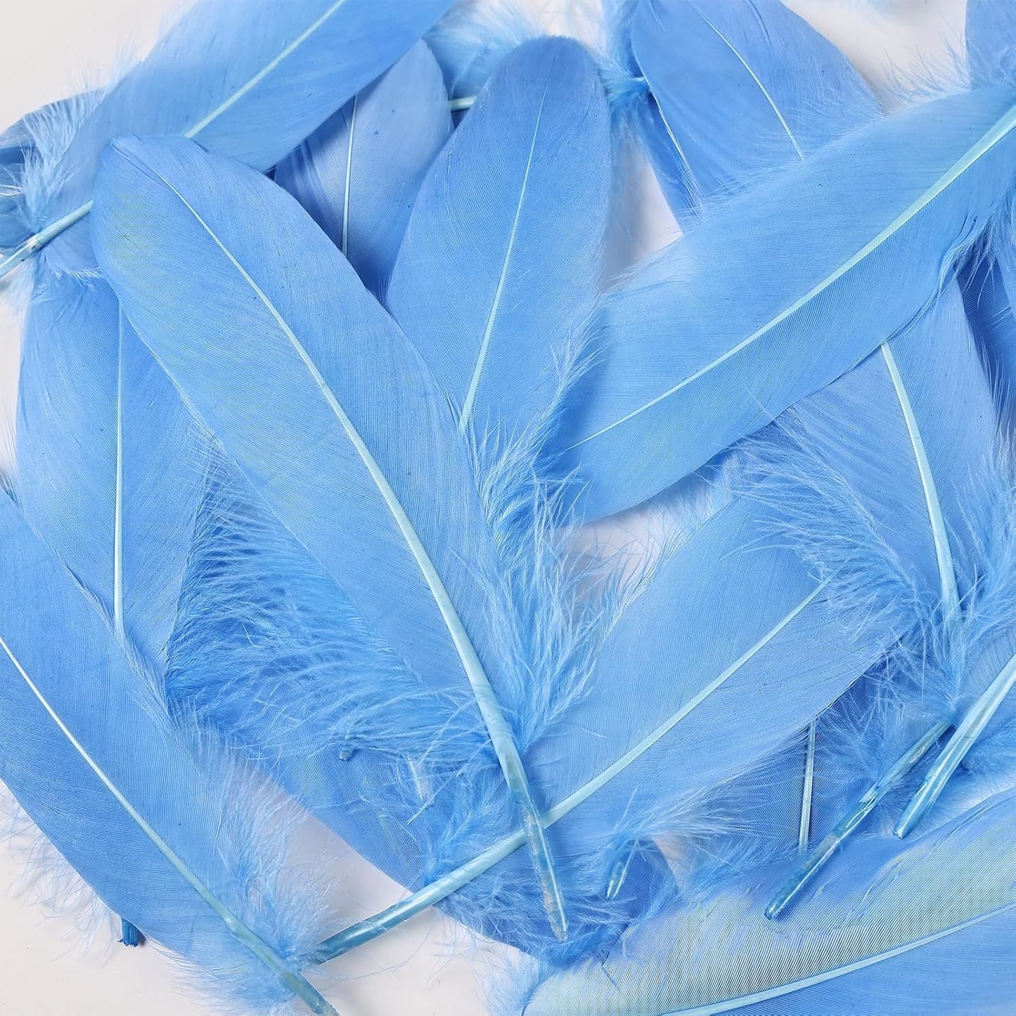 120pcs Yellow Goose Feathers Natural Bulk 6-8 inch 15-20cm for Crafts DIY Cosplay Wedding Party Halloween Decoration Goose Nagoire Feathers