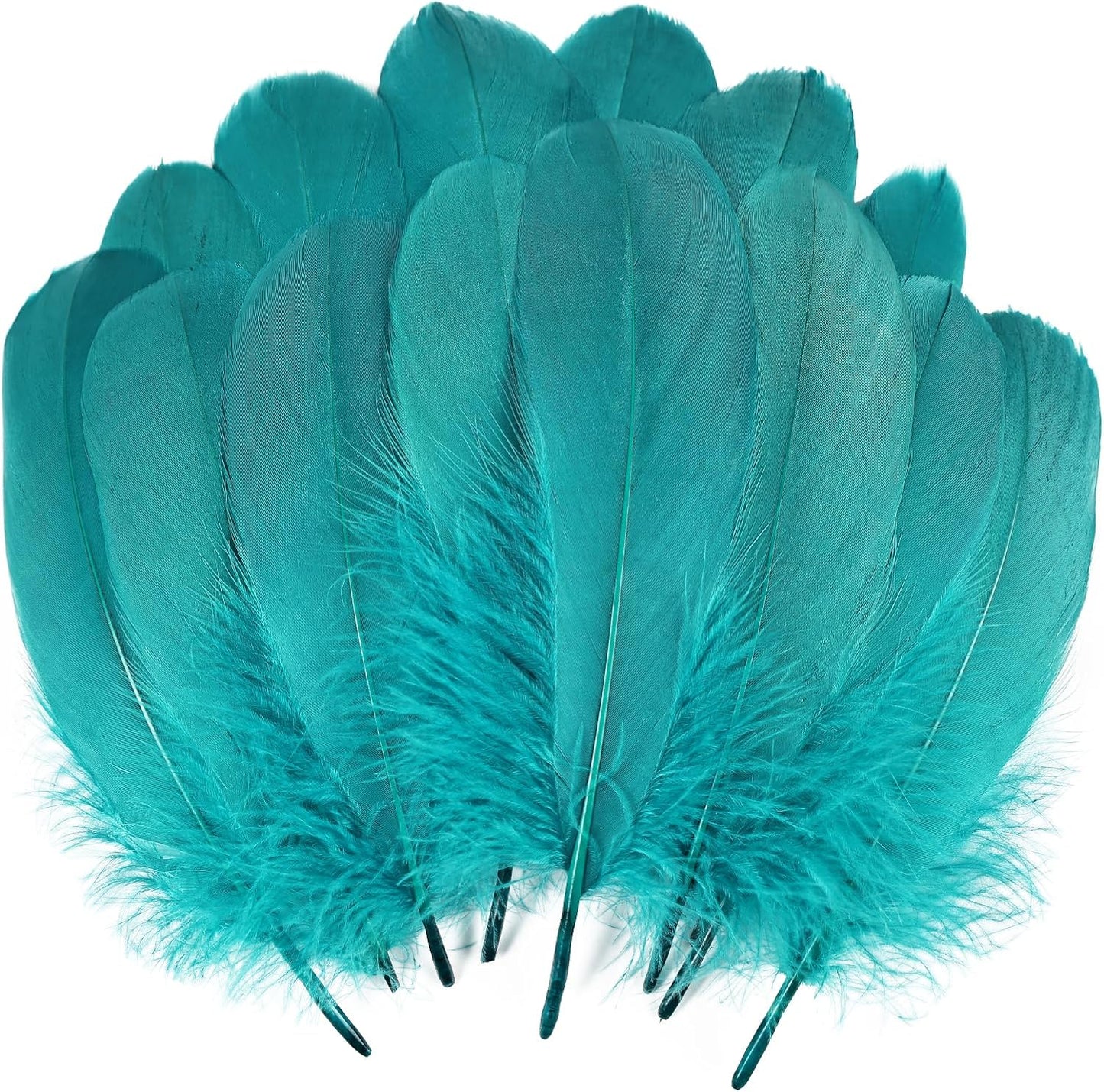 120pcs Yellow Goose Feathers Natural Bulk 6-8 inch 15-20cm for Crafts DIY Cosplay Wedding Party Halloween Decoration Goose Nagoire Feathers