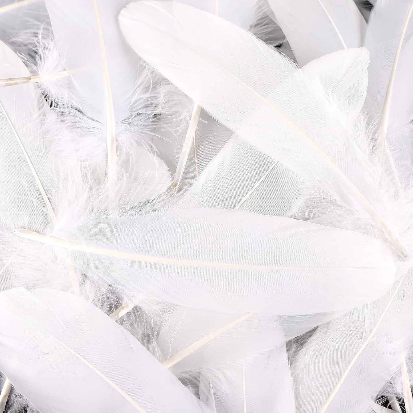 120pcs Yellow Goose Feathers Natural Bulk 6-8 inch 15-20cm for Crafts DIY Cosplay Wedding Party Halloween Decoration Goose Nagoire Feathers