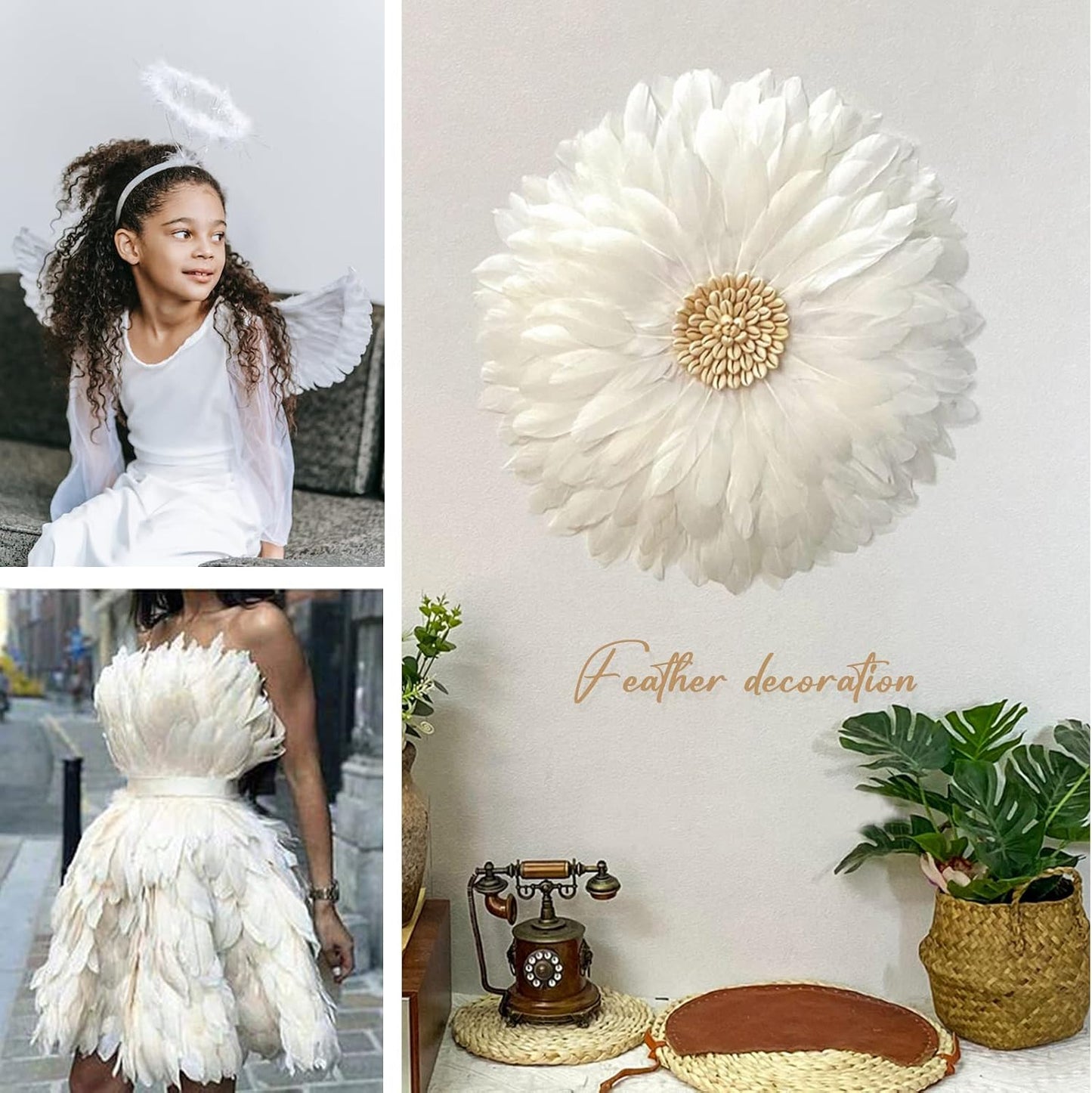 120pcs Yellow Goose Feathers Natural Bulk 6-8 inch 15-20cm for Crafts DIY Cosplay Wedding Party Halloween Decoration Goose Nagoire Feathers