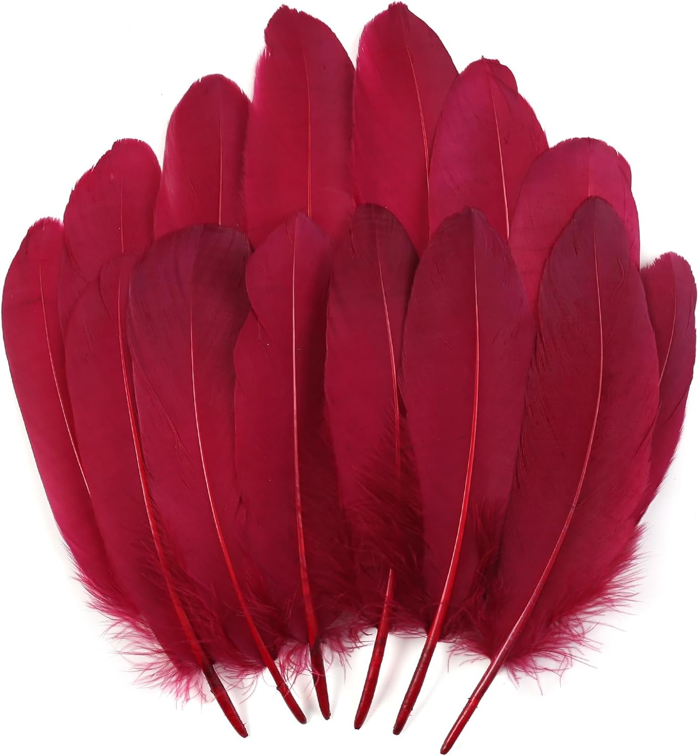 120pcs Yellow Goose Feathers Natural Bulk 6-8 inch 15-20cm for Crafts DIY Cosplay Wedding Party Halloween Decoration Goose Nagoire Feathers