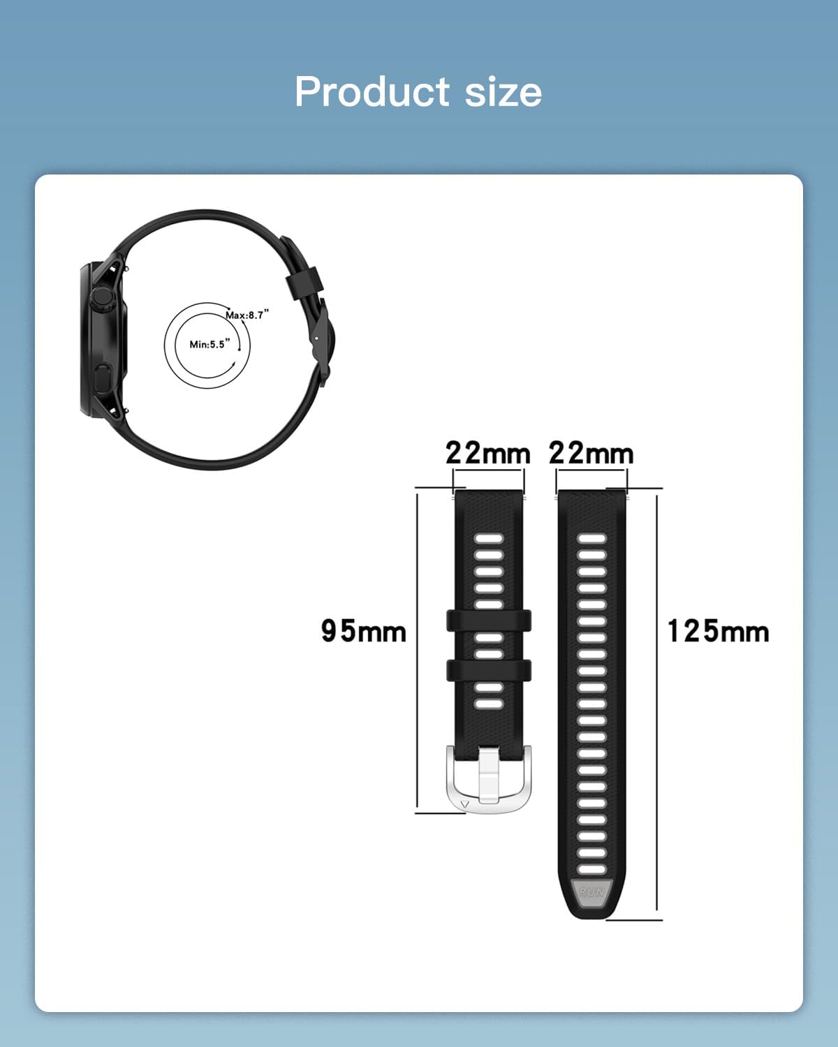 Bands for Amazfit Balance 2 Smartwatch,Sport quick-release Silicone Band for Amazfit Balance 2 1.5",Soft Lightweight & Ventilated Comfort Replacement Smartwatch Strap,Adjustable Wristband