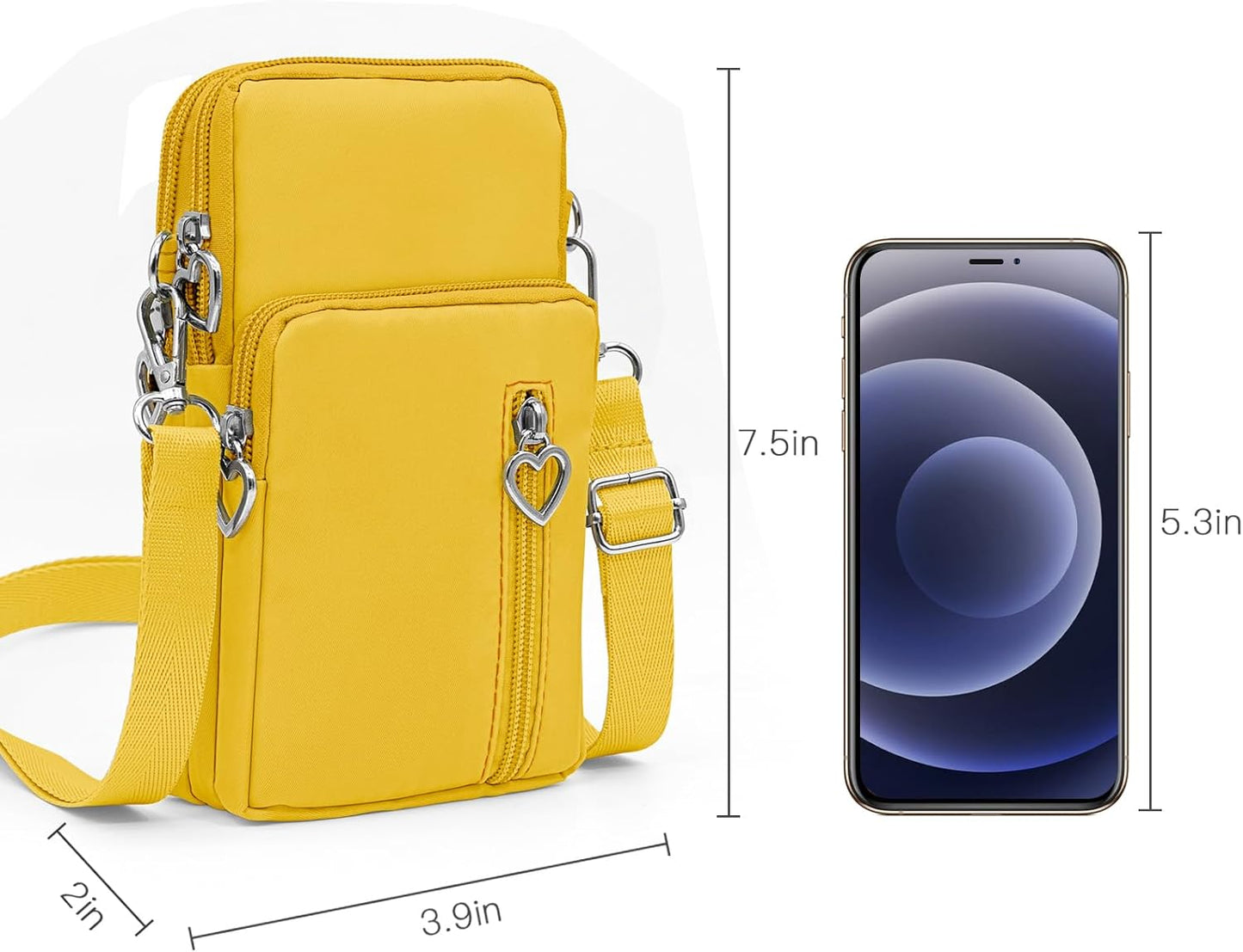 Lightweight Small Crossbody bags Cell Phone Purses Travel Pouch Shoulder Bag for Women