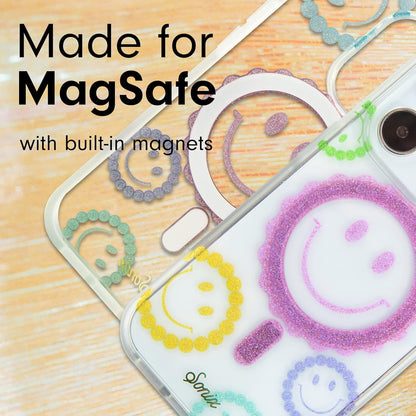Phone Case for iPhone 16 Pro Max | Compatible with MagSafe | 10ft Drop Tested | Lemon Gingham - Colors B