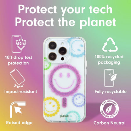 Phone Case for iPhone 16 Pro Max | Compatible with MagSafe | 10ft Drop Tested | Lemon Gingham - Colors B